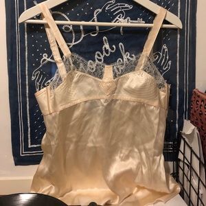 Undrest silk and lace camisole lingerie